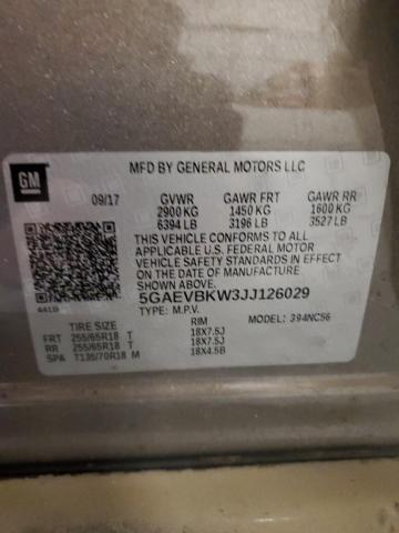 Photo 12 VIN: 5GAEVBKW3JJ126029 - BUICK ENCLAVE PR 