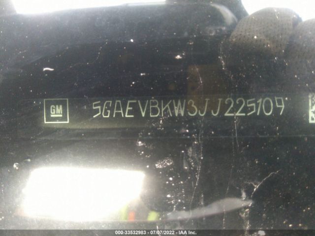 Photo 8 VIN: 5GAEVBKW3JJ225109 - BUICK ENCLAVE 