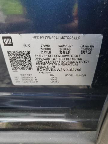 Photo 13 VIN: 5GAEVBKW3NJ183756 - BUICK ENCLAVE PR 