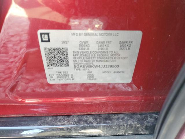 Photo 12 VIN: 5GAEVBKW4JJ138500 - BUICK ENCLAVE 