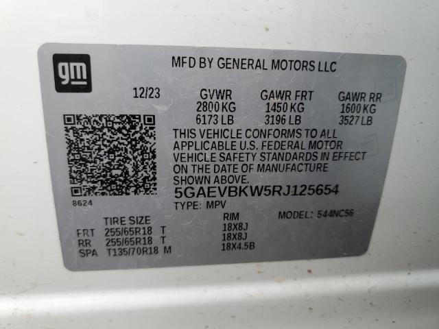 Photo 13 VIN: 5GAEVBKW5RJ125654 - BUICK ENCLAVE PR 