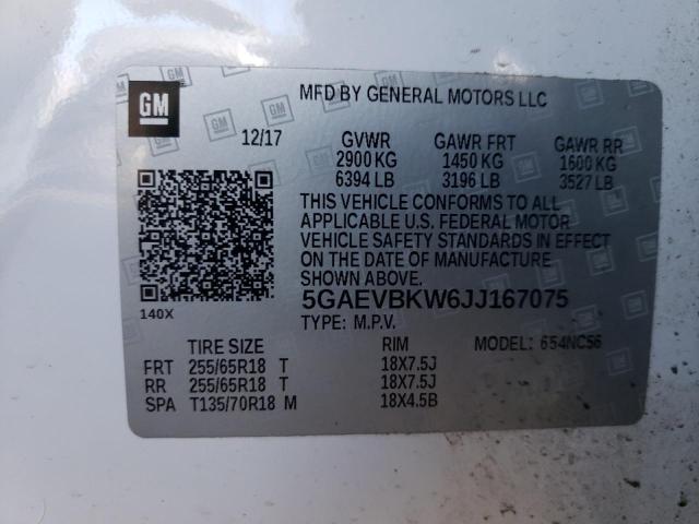 Photo 12 VIN: 5GAEVBKW6JJ167075 - BUICK ENCLAVE PR 