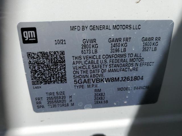 Photo 9 VIN: 5GAEVBKW8MJ261804 - BUICK ENCLAVE PR 