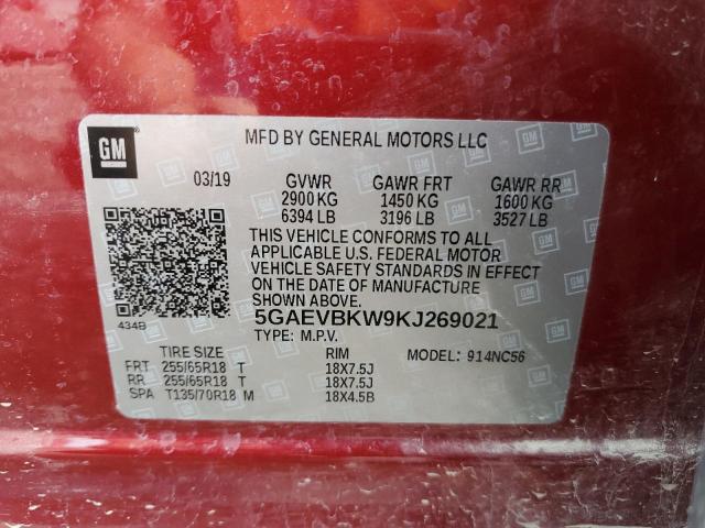 Photo 13 VIN: 5GAEVBKW9KJ269021 - BUICK ENCLAVE PR 