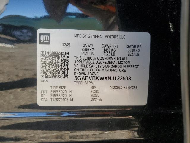 Photo 12 VIN: 5GAEVBKWXNJ122503 - BUICK ENCLAVE PR 