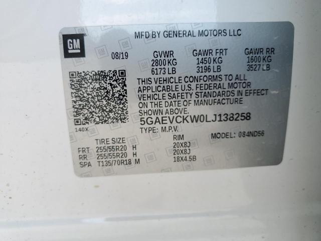 Photo 12 VIN: 5GAEVCKW0LJ138258 - BUICK ENCLAVE AV 