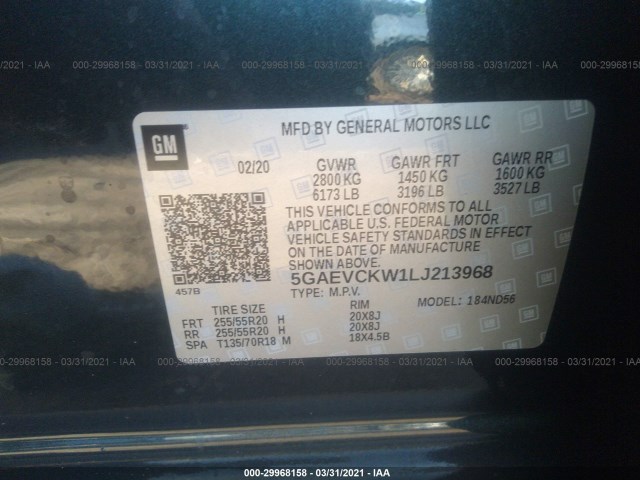 Photo 8 VIN: 5GAEVCKW1LJ213968 - BUICK ENCLAVE 