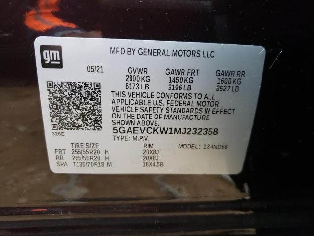 Photo 13 VIN: 5GAEVCKW1MJ232358 - BUICK ENCLAVE AV 