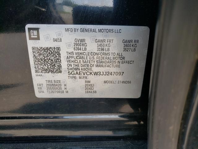 Photo 9 VIN: 5GAEVCKW3JJ247097 - BUICK ENCLAVE AV 