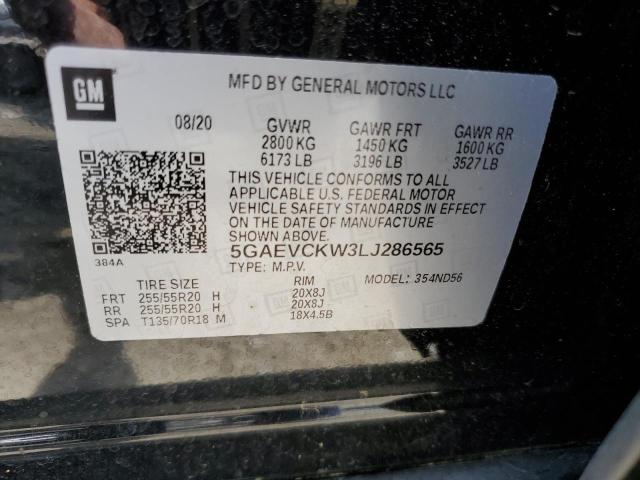 Photo 11 VIN: 5GAEVCKW3LJ286565 - BUICK ENCLAVE 