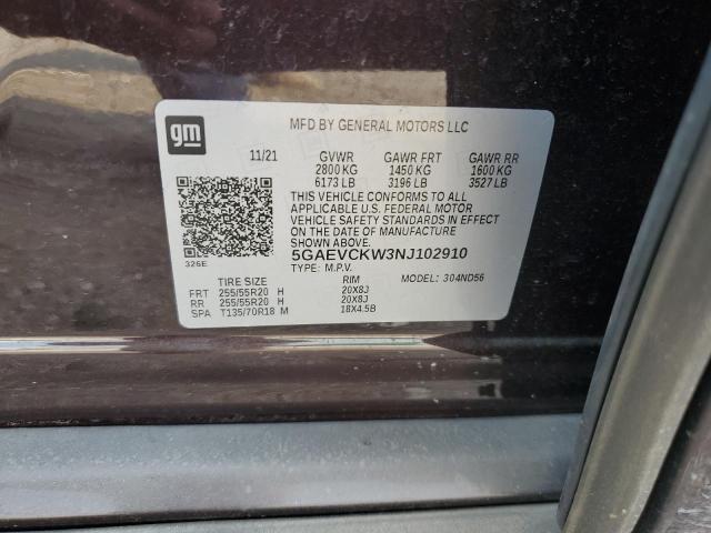 Photo 12 VIN: 5GAEVCKW3NJ102910 - BUICK ENCLAVE 