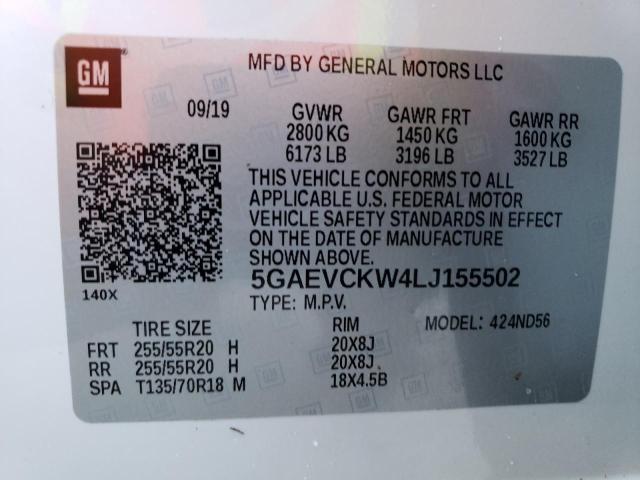 Photo 9 VIN: 5GAEVCKW4LJ155502 - BUICK ENCLAVE AV 