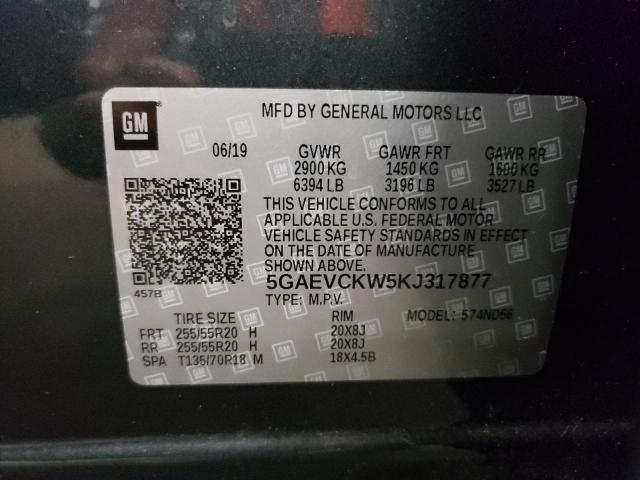 Photo 12 VIN: 5GAEVCKW5KJ317877 - BUICK ENCLAVE AV 