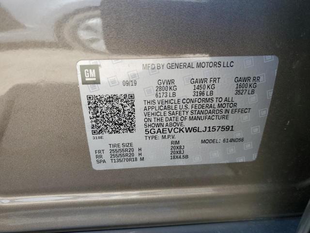 Photo 12 VIN: 5GAEVCKW6LJ157591 - BUICK ENCLAVE 