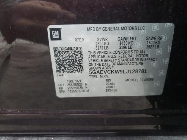 Photo 9 VIN: 5GAEVCKW9LJ128781 - BUICK ENCLAVE AV 