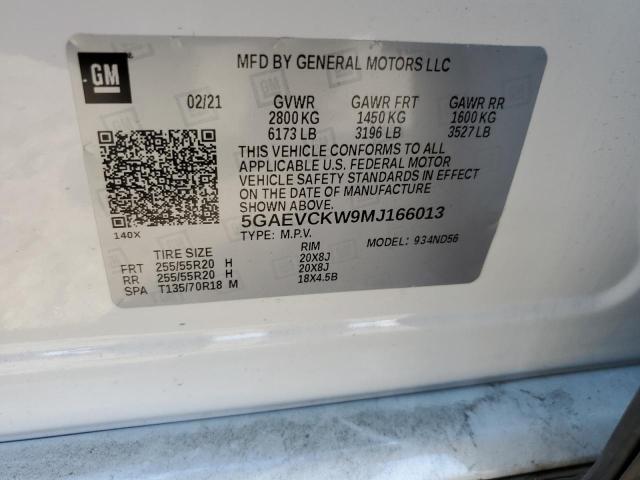 Photo 9 VIN: 5GAEVCKW9MJ166013 - BUICK ENCLAVE AV 