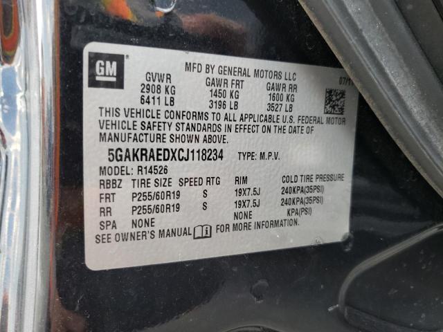 Photo 9 VIN: 5GAKRAEDXCJ118234 - BUICK ENCLAVE 