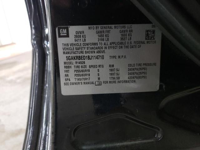 Photo 9 VIN: 5GAKRBED1BJ114710 - BUICK ENCLAVE CX 