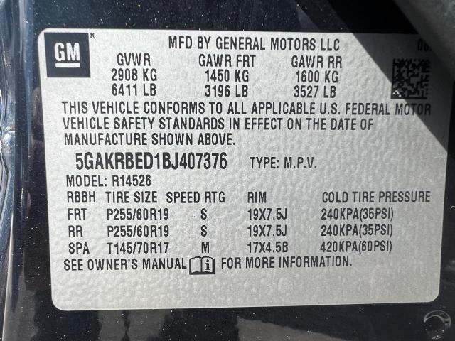 Photo 14 VIN: 5GAKRBED1BJ407376 - BUICK ENCLAVE CX 