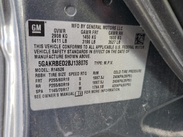 Photo 11 VIN: 5GAKRBED2BJ138076 - BUICK ENCLAVE CX 