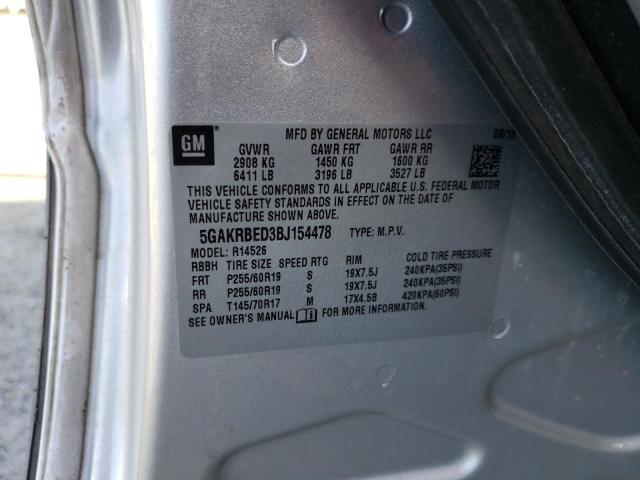 Photo 12 VIN: 5GAKRBED3BJ154478 - BUICK ENCLAVE 