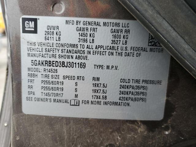 Photo 12 VIN: 5GAKRBED3BJ301169 - BUICK ENCLAVE 