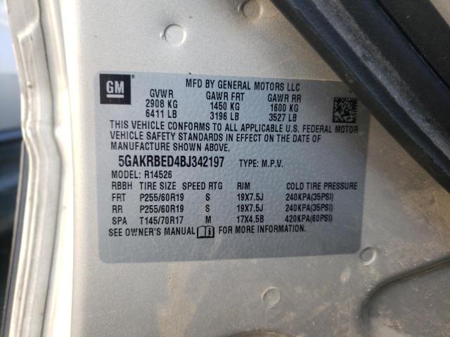 Photo 13 VIN: 5GAKRBED4BJ342197 - BUICK ENCLAVE CX 