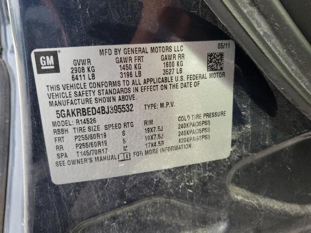 Photo 12 VIN: 5GAKRBED4BJ395532 - BUICK ENCLAVE CX 