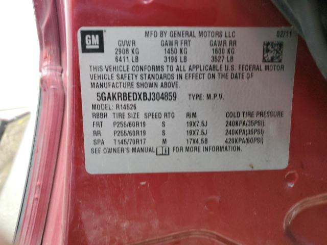 Photo 12 VIN: 5GAKRBEDXBJ304859 - BUICK ENCLAVE 