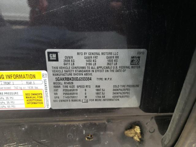 Photo 13 VIN: 5GAKRBKD0DJ203384 - BUICK ENCLAVE 