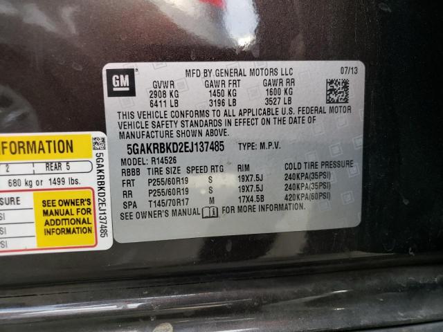 Photo 11 VIN: 5GAKRBKD2EJ137485 - BUICK ENCLAVE 