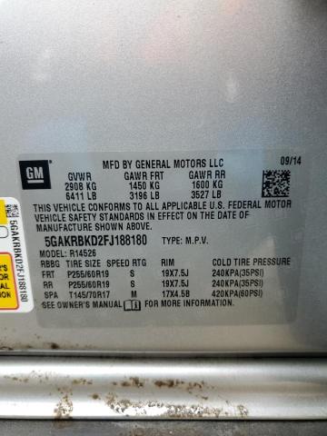 Photo 12 VIN: 5GAKRBKD2FJ188180 - BUICK ENCLAVE 