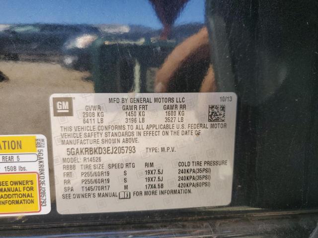 Photo 12 VIN: 5GAKRBKD3EJ205793 - BUICK ENCLAVE 