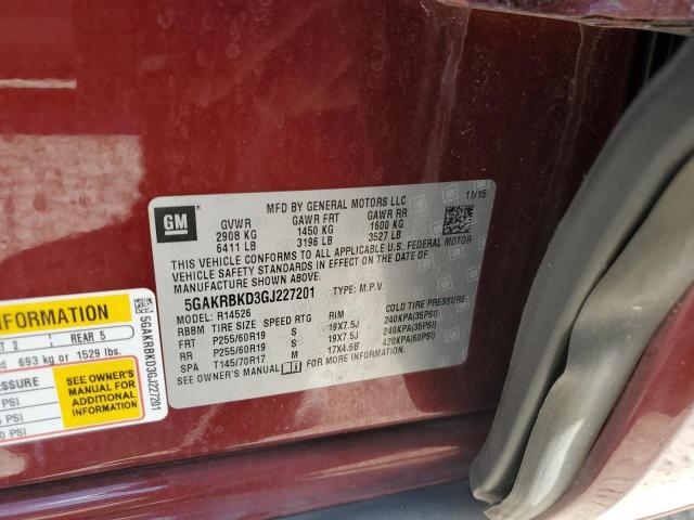 Photo 11 VIN: 5GAKRBKD3GJ227201 - BUICK ENCLAVE 