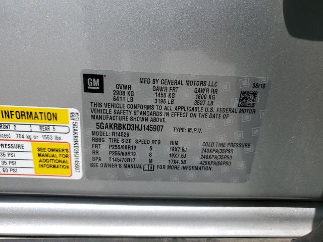 Photo 13 VIN: 5GAKRBKD3HJ145907 - BUICK ENCLAVE 