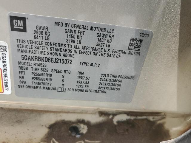 Photo 13 VIN: 5GAKRBKD6EJ215072 - BUICK ENCLAVE 