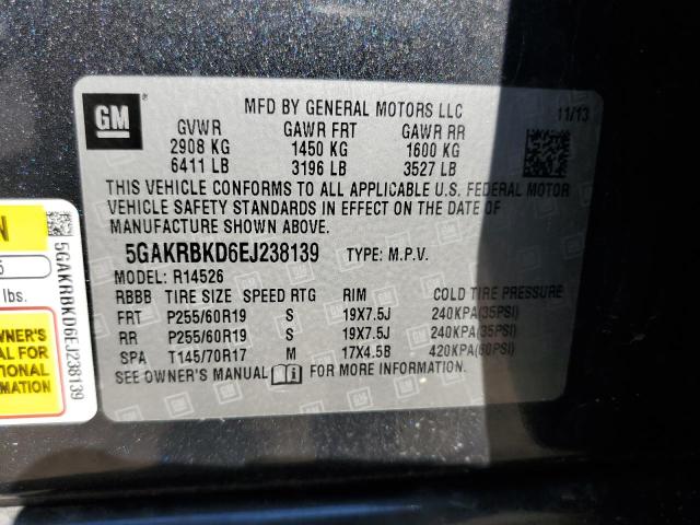 Photo 12 VIN: 5GAKRBKD6EJ238139 - BUICK ENCLAVE 