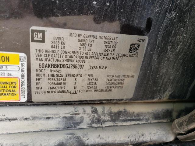 Photo 11 VIN: 5GAKRBKD6GJ295007 - BUICK ENCLAVE 