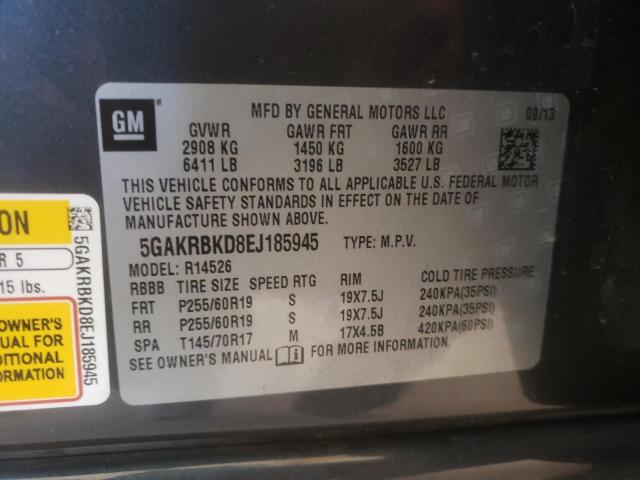 Photo 13 VIN: 5GAKRBKD8EJ185945 - BUICK ENCLAVE 