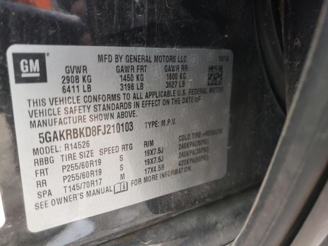 Photo 11 VIN: 5GAKRBKD8FJ210103 - BUICK ENCLAVE 