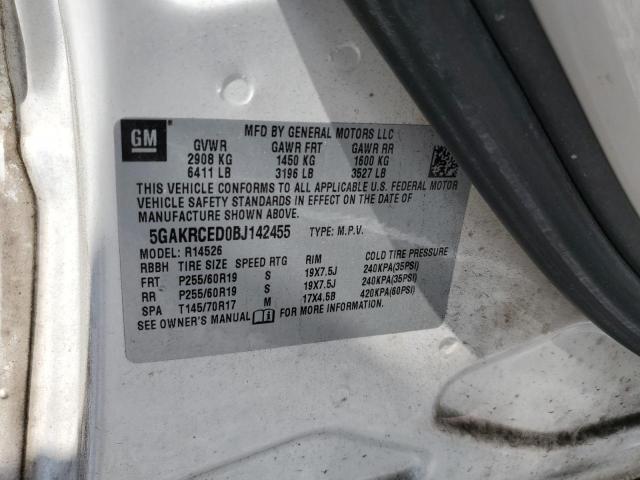 Photo 12 VIN: 5GAKRCED0BJ142455 - BUICK ENCLAVE 