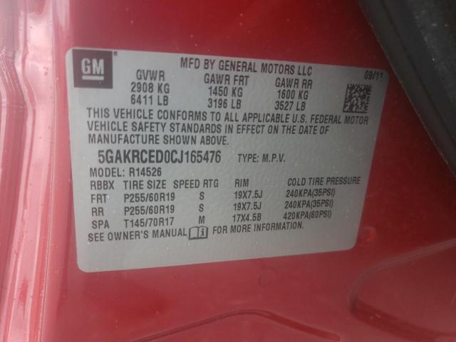 Photo 12 VIN: 5GAKRCED0CJ165476 - BUICK ENCLAVE 