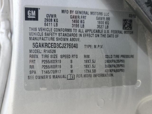 Photo 13 VIN: 5GAKRCED3CJ276040 - BUICK ENCLAVE 