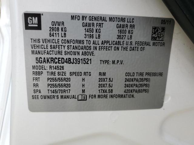 Photo 12 VIN: 5GAKRCED4BJ391521 - BUICK ENCLAVE CX 