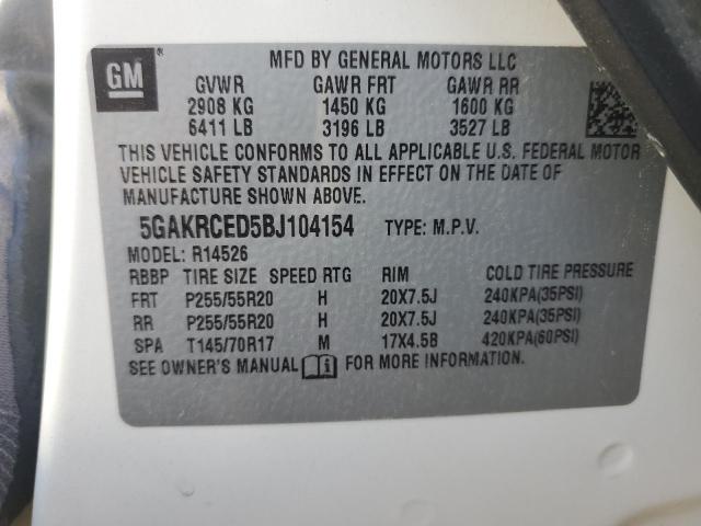 Photo 12 VIN: 5GAKRCED5BJ104154 - BUICK ENCLAVE 