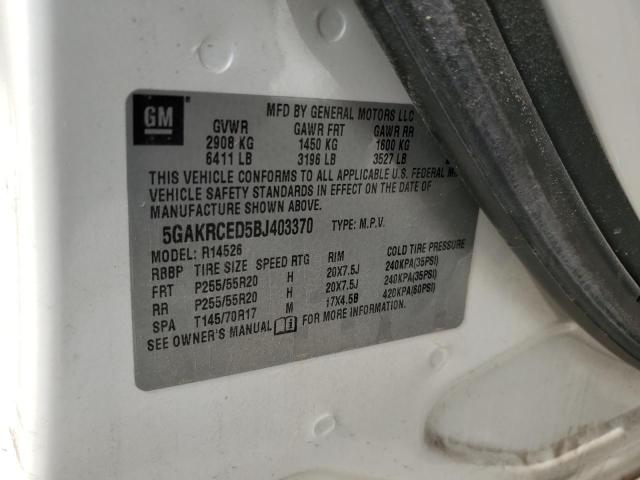 Photo 13 VIN: 5GAKRCED5BJ403370 - BUICK ENCLAVE 