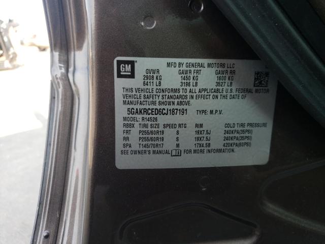 Photo 9 VIN: 5GAKRCED6CJ187191 - BUICK ENCLAVE 