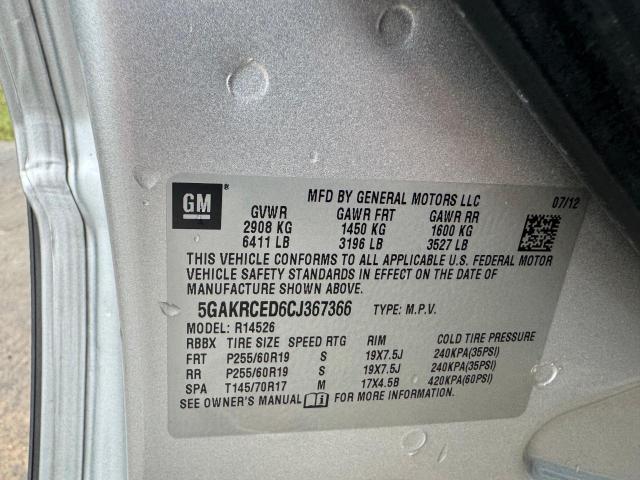 Photo 9 VIN: 5GAKRCED6CJ367366 - BUICK ENCLAVE 