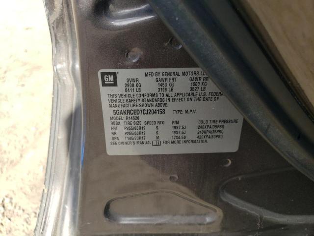 Photo 13 VIN: 5GAKRCED7CJ204158 - BUICK ENCLAVE 