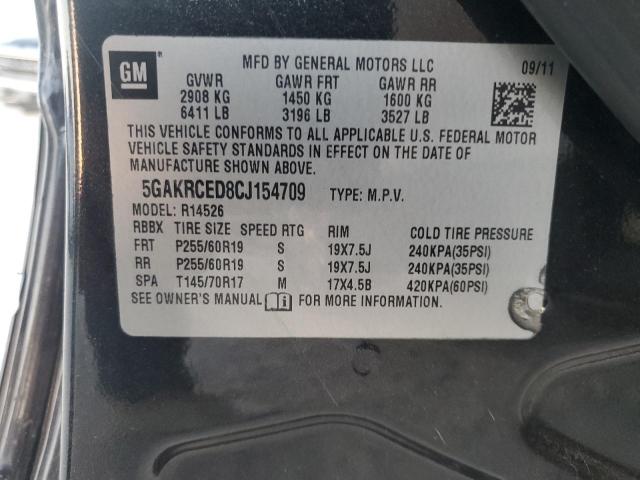 Photo 12 VIN: 5GAKRCED8CJ154709 - BUICK ENCLAVE 